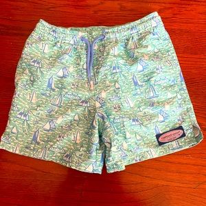 Vineyard Vines Boys' Printed Chappy Swim Trunks - Size 6
